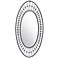 Zuo Cusp Black 23 1/2" x 47 1/4" Oval Wall Mirror