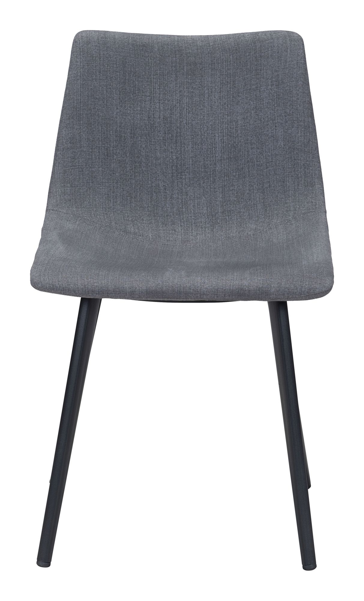Zuo Daniel Gray Faux Leather Dining Chairs Set of 2
