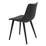 Zuo Daniel Vintage Black Faux Leather Dining Chairs Set of 2