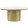 Zuo Daschanelle 36" Wide Gold Coffee Table