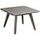 Zuo Daughter Cement and Natural Wood Outdoor Coffee Table