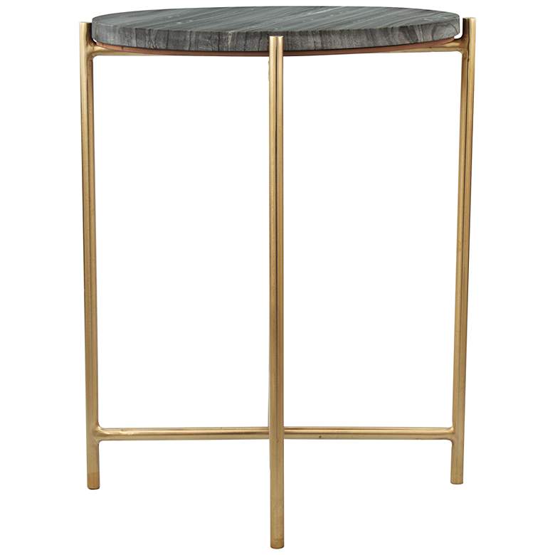 Image 5 Zuo David 18" Wide Gold Side Table more views