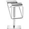 Zuo Dazzer Adjustable Height Steel Modern Bar Stool