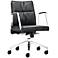 Zuo Dean Adjustable Black Low Back Office Chair