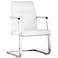 Zuo Dean White Leatherette Conference Chair