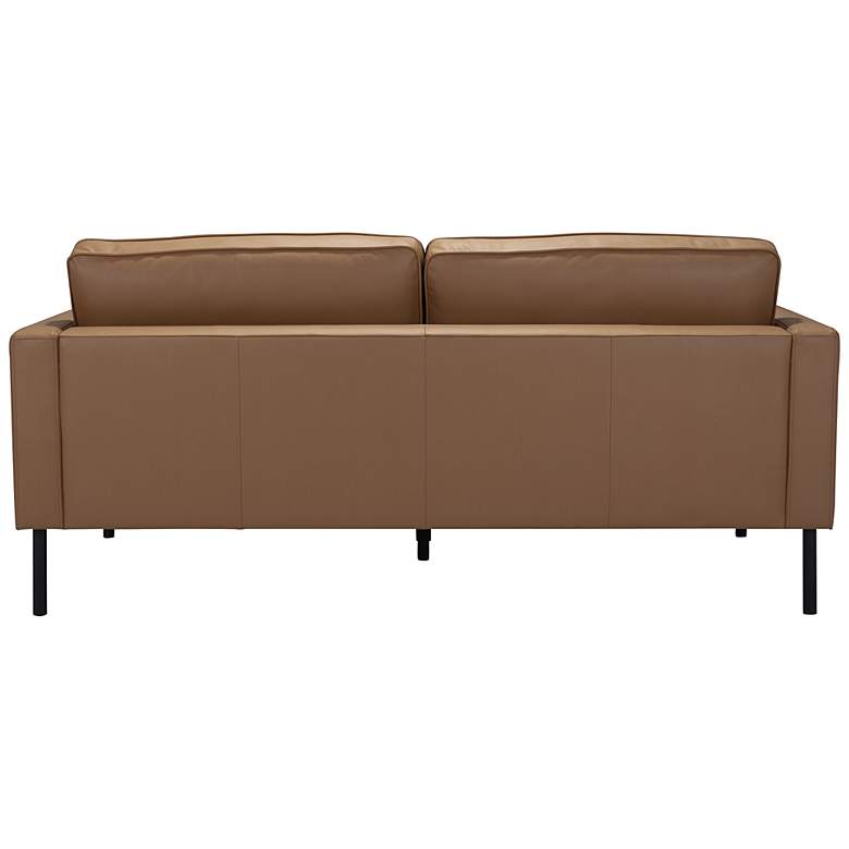 Image 7 Zuo Decade 72" Wide Brown Faux Leather Sofa more views
