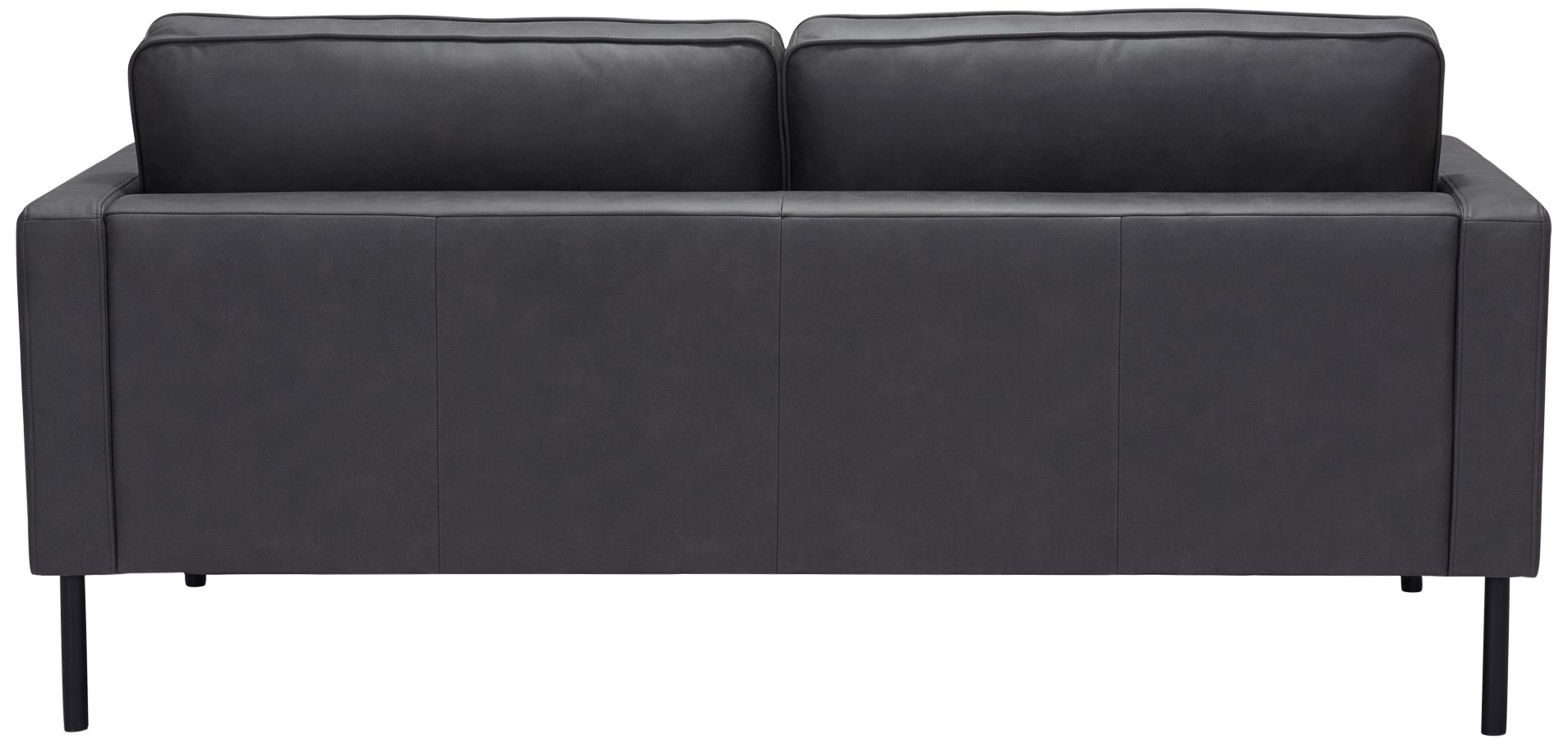 Image 6 Zuo Decade 72" Wide Vintage Gray Faux Leather Sofa more views