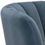 Zuo Deco 70" Wide Gray Velvet Channel Tufted Modern Sofa