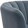 Zuo Deco Gray Channel Tufted Modern Accent Chair