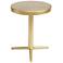 Zuo Derby 16" Wide Brass Tripod Accent Table