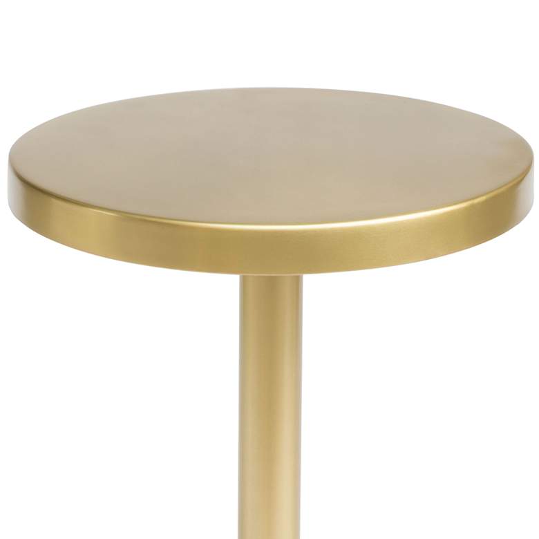 Image 3 Zuo Derby 16 inch Wide Brass Tripod Accent Table more views