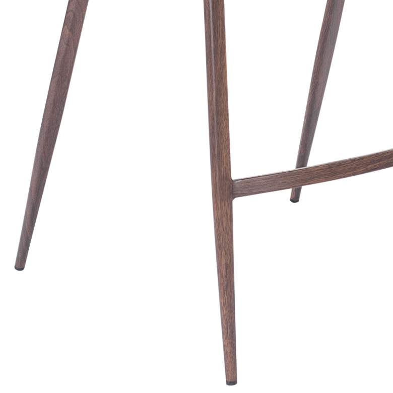 Image 3 Zuo Desi 25 1/2" Gray Faux Leather Modern Counter Chairs Set of 2 more views