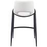 3_Zuo Desi 26" White Faux Leather Counter Stools Set of 2 more views