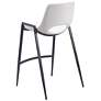 4_Zuo Desi 26" White Faux Leather Counter Stools Set of 2 more views