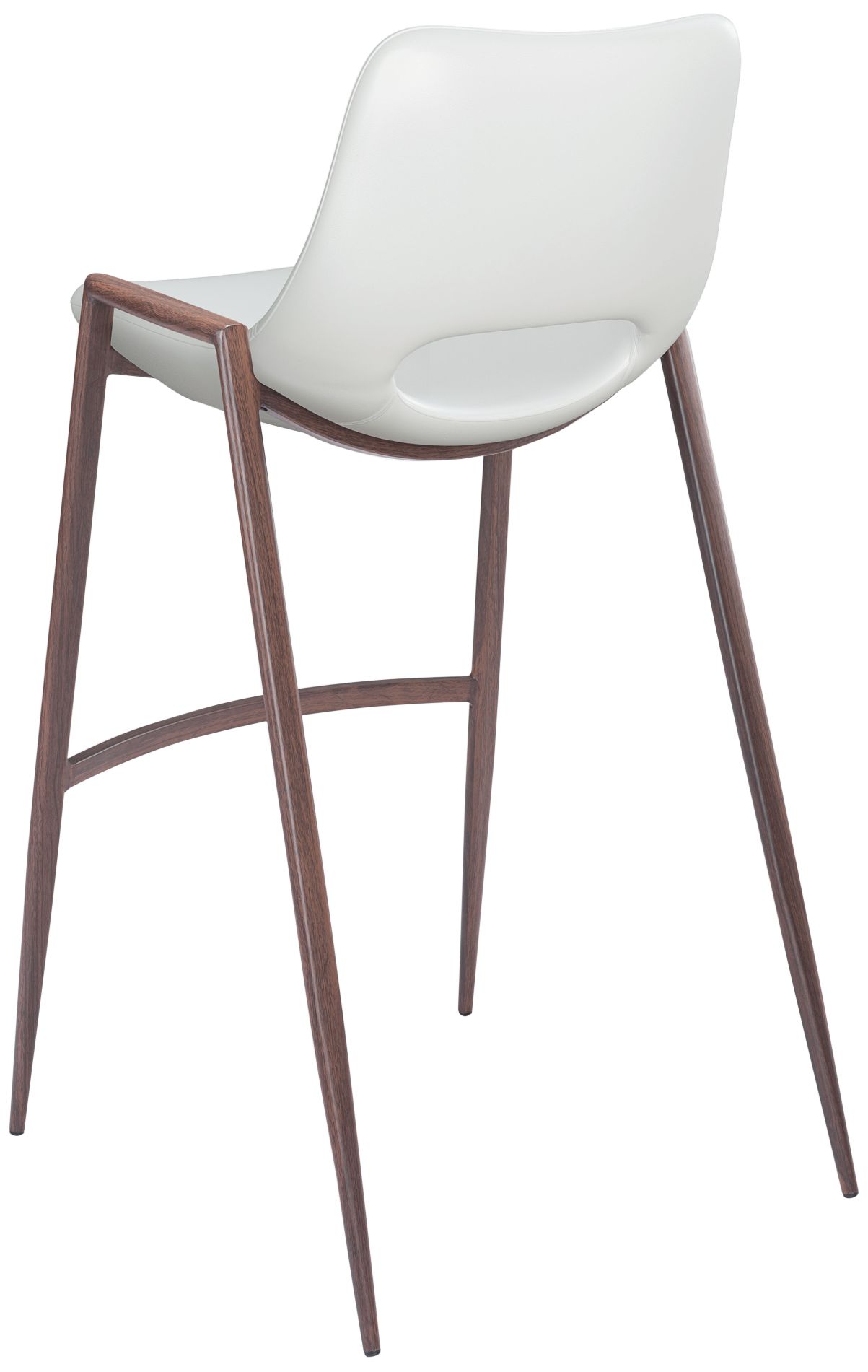 Zuo Desi 29 1/4" White Faux Leather Bar Stools Set of 2 in scene