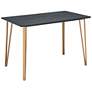 Zuo Deus 55" Wide Gold Counter Table in scene