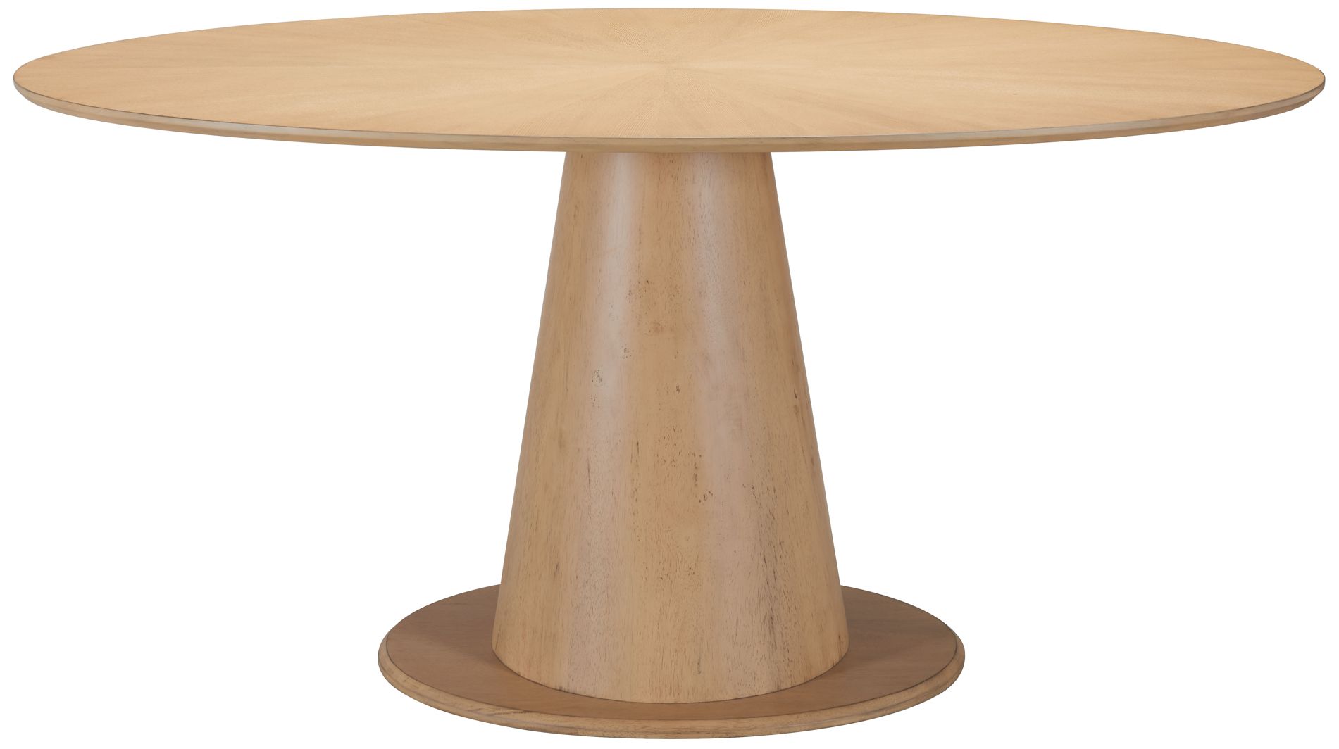 Image 2 Zuo Disque 63" Wide Oval Profile Modern Wood Dining Table more views