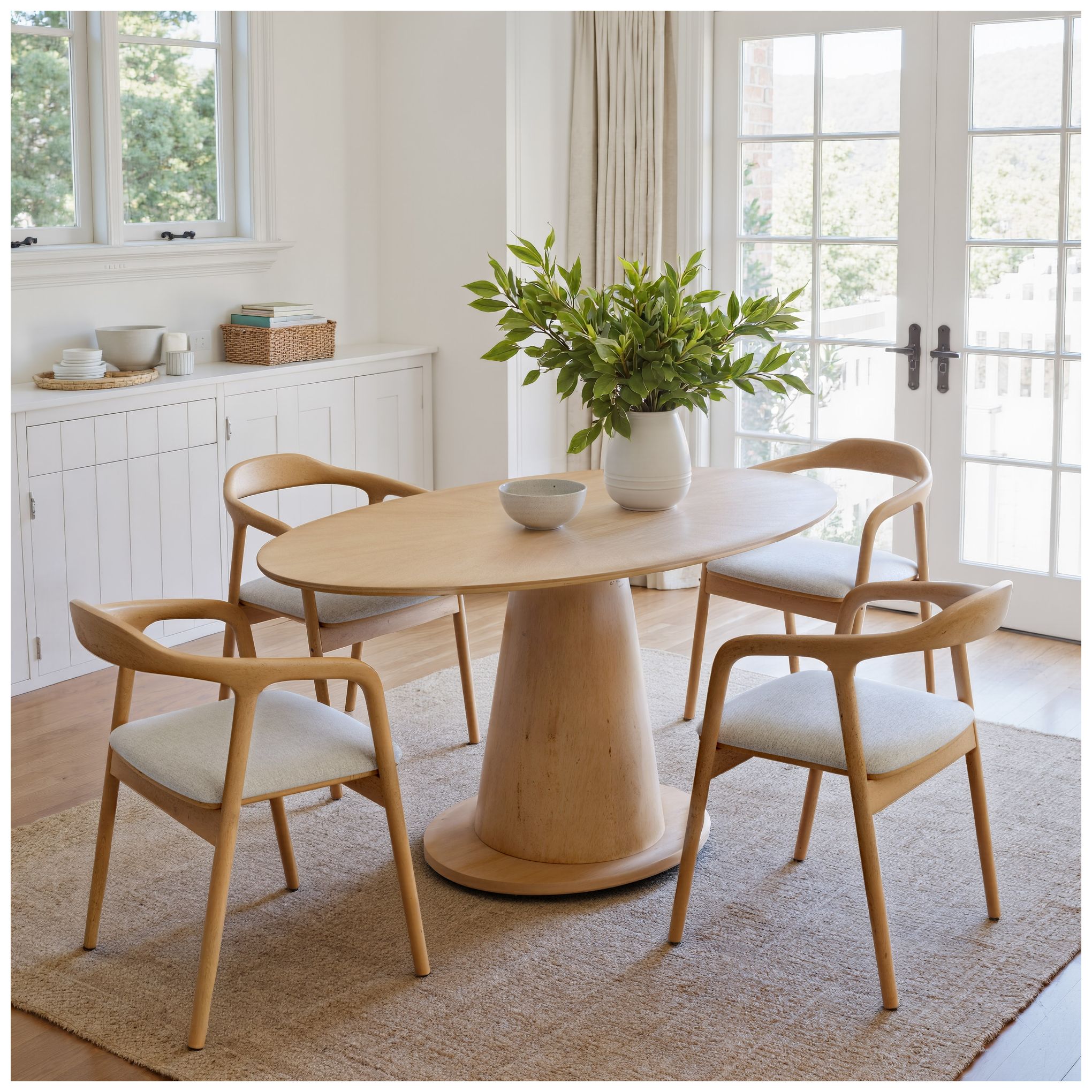 Image 5 Zuo Disque 63" Wide Oval Profile Modern Wood Dining Table more views