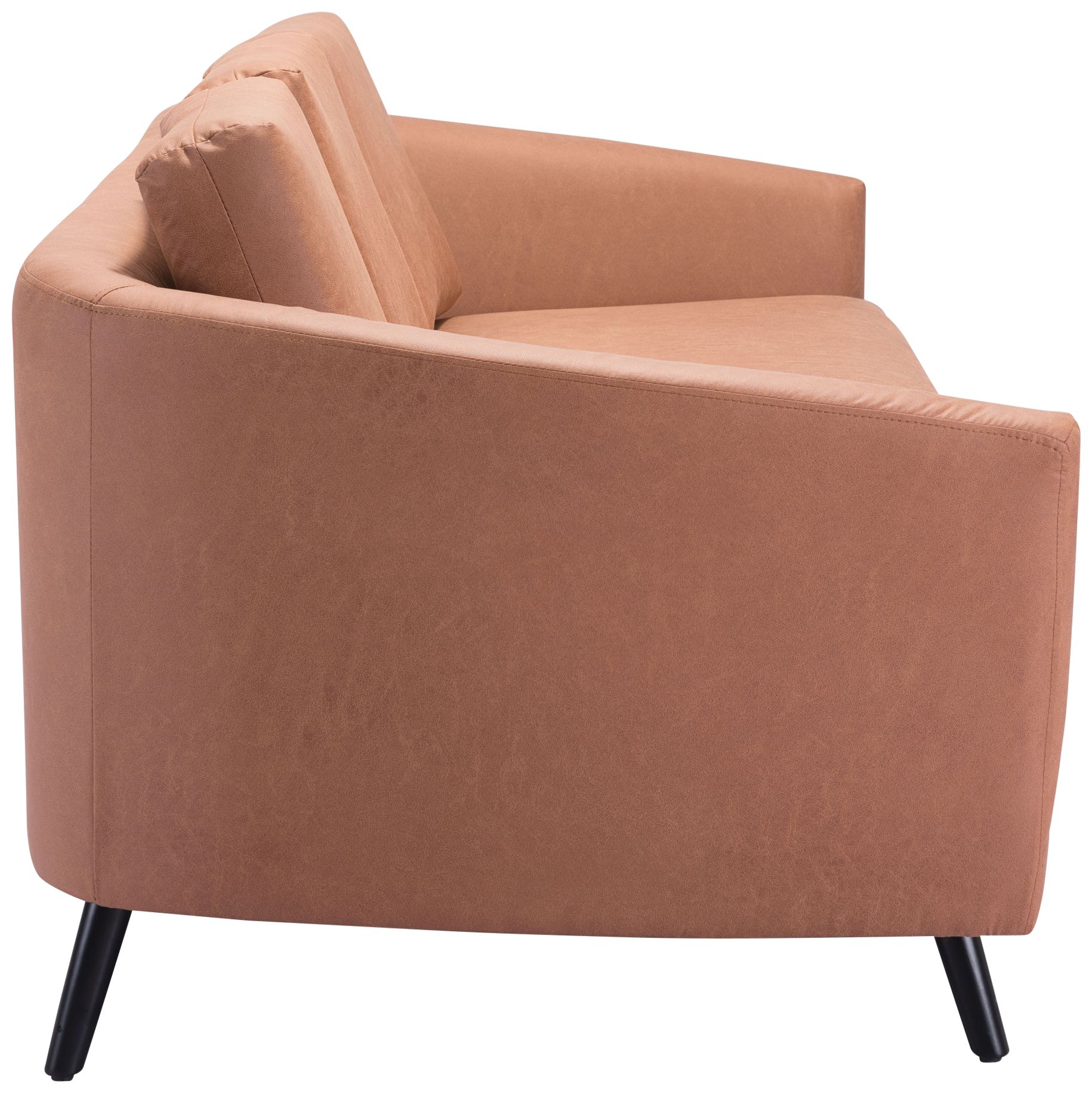 Image 7 Zuo Divinity 79 1/2" Wide Brown Faux Leather Sofa more views