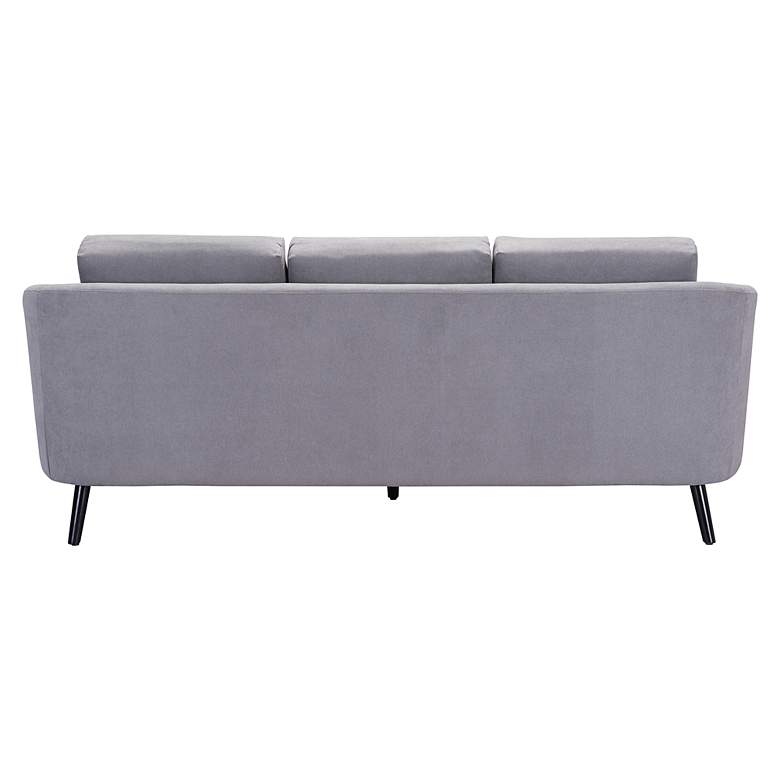 Image 6 Zuo Divinity 79 1/2" Wide Gray Faux Leather Sofa more views