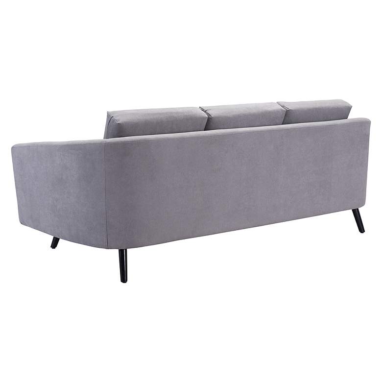 Image 7 Zuo Divinity 79 1/2" Wide Gray Faux Leather Sofa more views