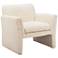 Zuo Dobra 32 3/4" Wide Oatmeal Beige Fabric Modern Accent Chair