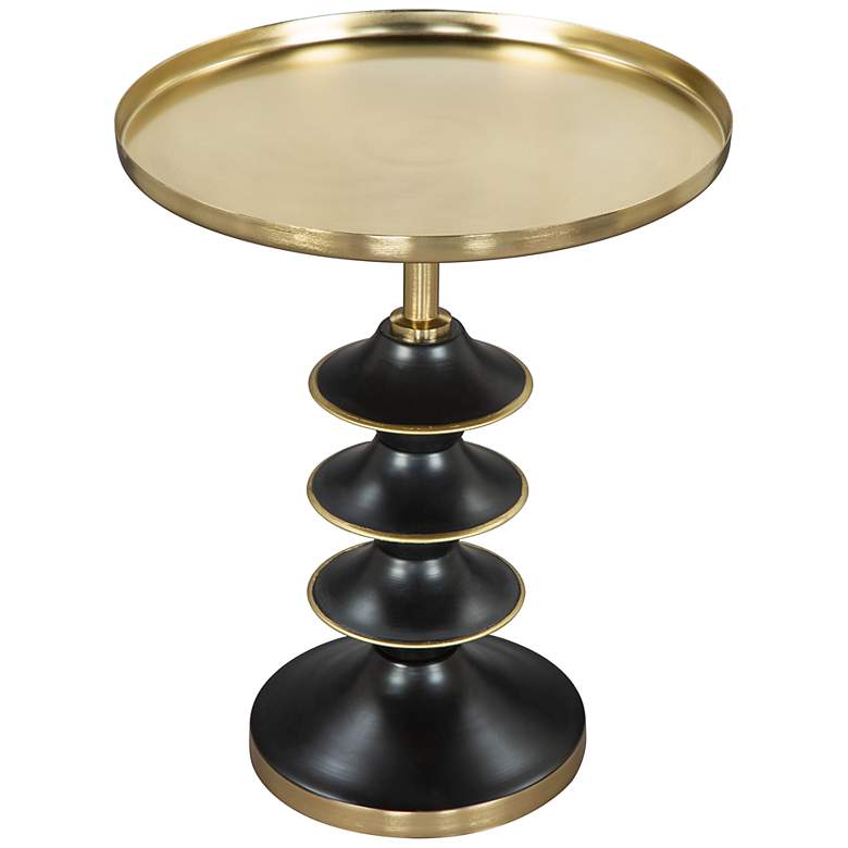 Image 1 Zuo Donahue 18 inch Wide Gold and Black Side Table