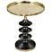 Zuo Donahue 18" Wide Gold and Black Side Table