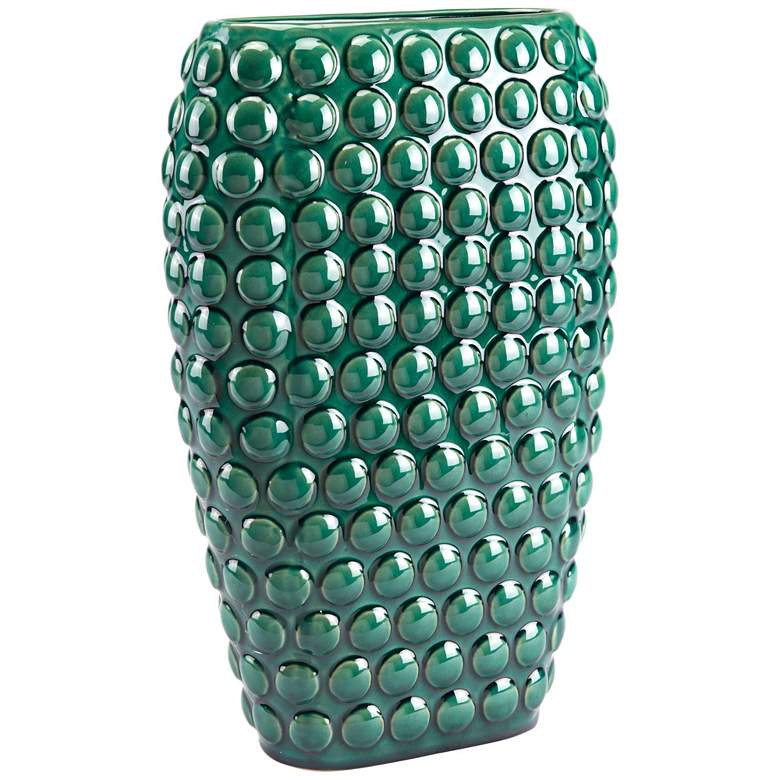 Image 1 Zuo Dots Green 16 3/4 inch High Large Ceramic Vase
