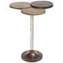 Zuo Dundee 18" Wide Antique Brass Modern Accent Table in scene