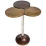 Zuo Dundee 18" Wide Antique Brass Modern Accent Table in scene