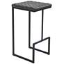 Zuo Element 29 1/2" Gray Faux Leather Bar Stool