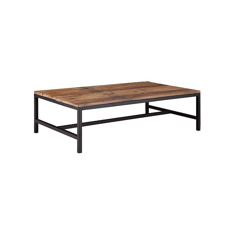 Image 1 Zuo Elliot Distressed Natural Wood Coffee Table