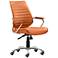 Zuo Enterprise Orange Low Back Adjustable Office Chair