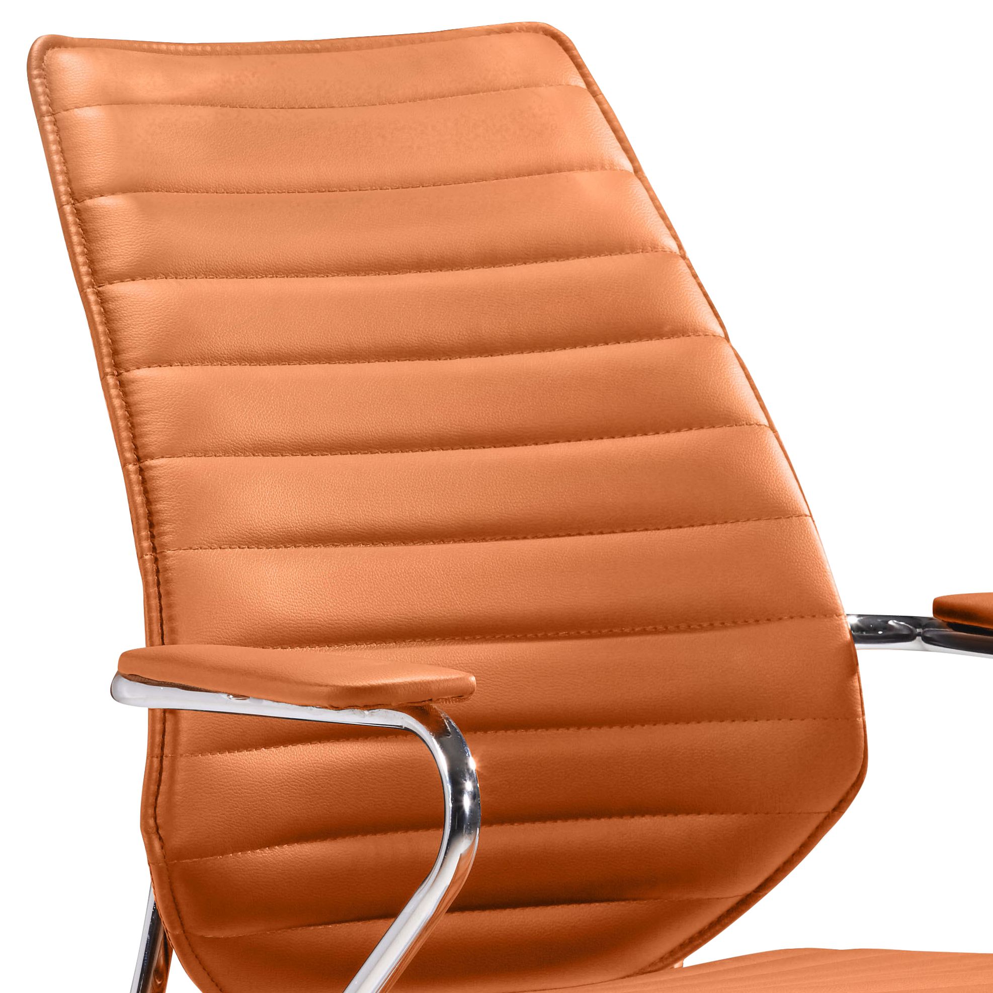 Image 2 Zuo Enterprise Orange Low Back Adjustable Office Chair more views