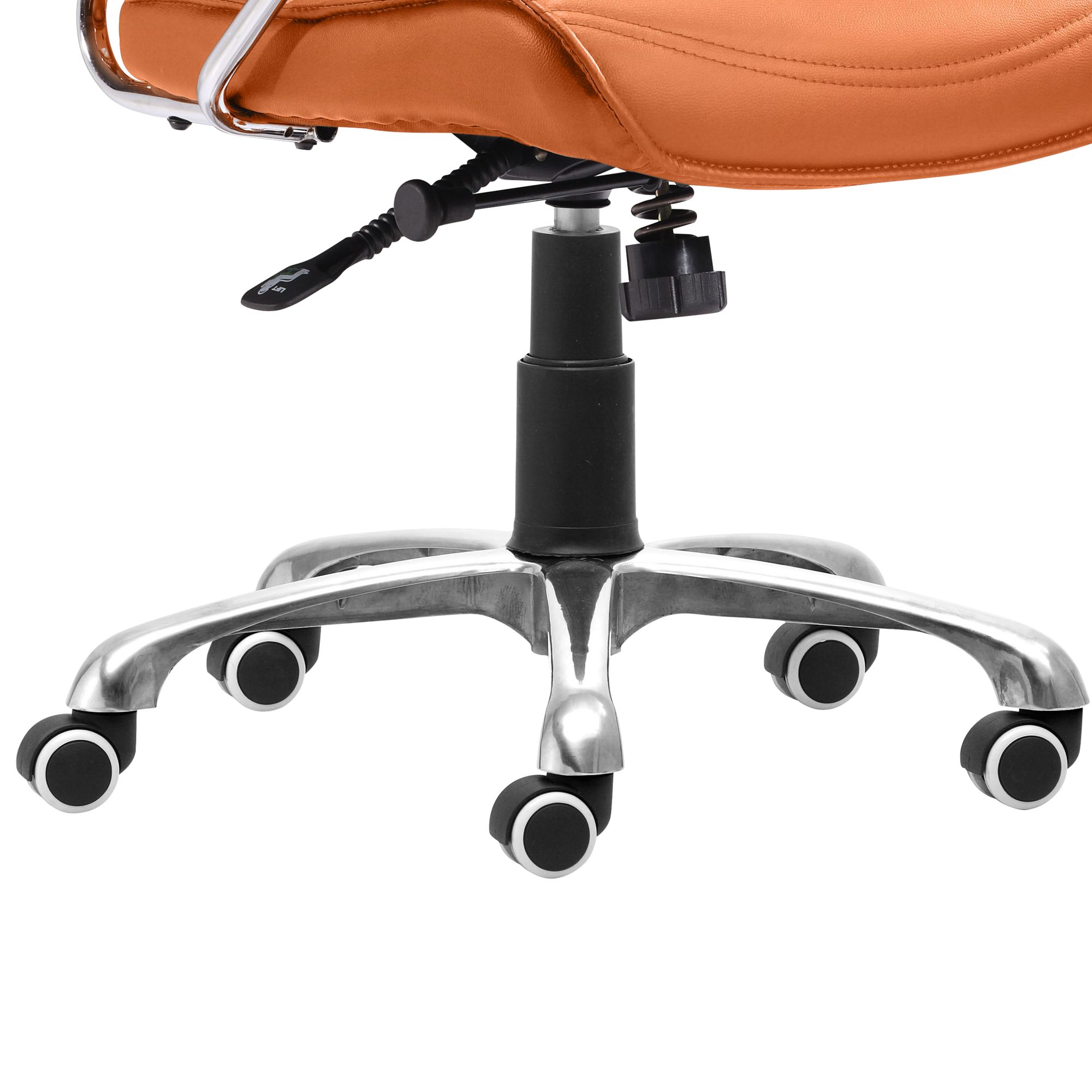 Image 3 Zuo Enterprise Orange Low Back Adjustable Office Chair more views