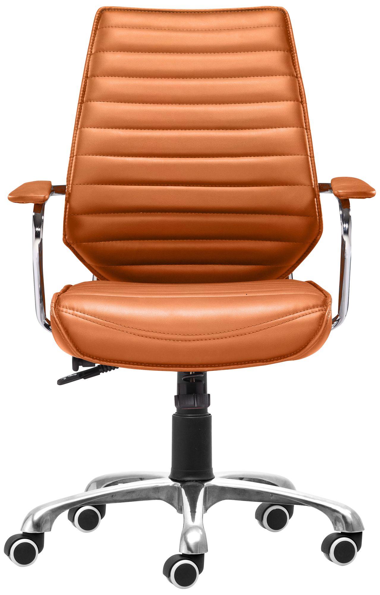 Zuo Enterprise Orange Low Back Adjustable Office Chair