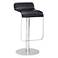Zuo Equino Black and Chrome Adjustable Bar or Counter Stool