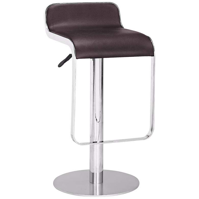 Image 1 Zuo Equino Chrome and Espresso Bar Stool