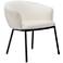 Zuo Essen 26 1/2" Wide Black and Ivory White Modern Dining Chair