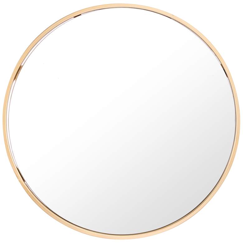 Zuo Eye Gold 24 1/4&quot; Round Wall Mirror
