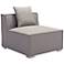 Zuo Fiji Gray Sunproof Fabric Outdoor Middle Chair