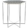 Zuo Forma 18 3/4" Wide Black and White Round Modern Side Table