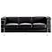 Zuo Fortress Collection 76" Wide Black Leather Sofa