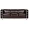Zuo Fortress Collection 76" Wide Espresso Leather Sofa