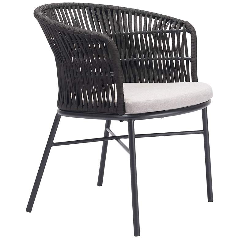Image 5 Zuo Freycinet Black Steel Indoor/Outdoor Dining Chair more views