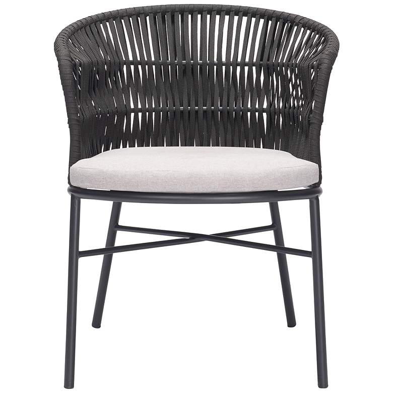 Image 6 Zuo Freycinet Black Steel Indoor/Outdoor Dining Chair more views