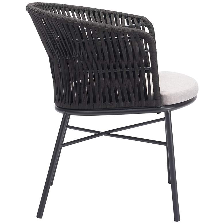 Image 7 Zuo Freycinet Black Steel Indoor/Outdoor Dining Chair more views