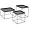 Zuo Gaia 23 1/2" Wide Black Nesting Tables Set of 3