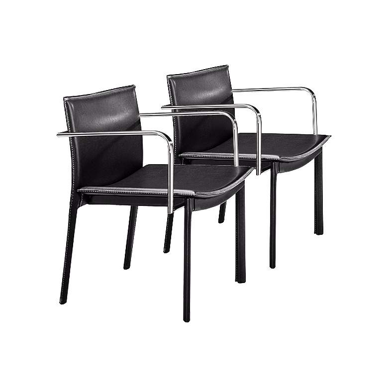 Image 1 Zuo Gekko Espresso Set of 2 Conference Office Chairs